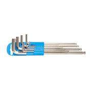 UNIOR Stiftsleutelset Inbus Kogelkop Lang model in Kunststof Houder 9-delig 1.5 - 10