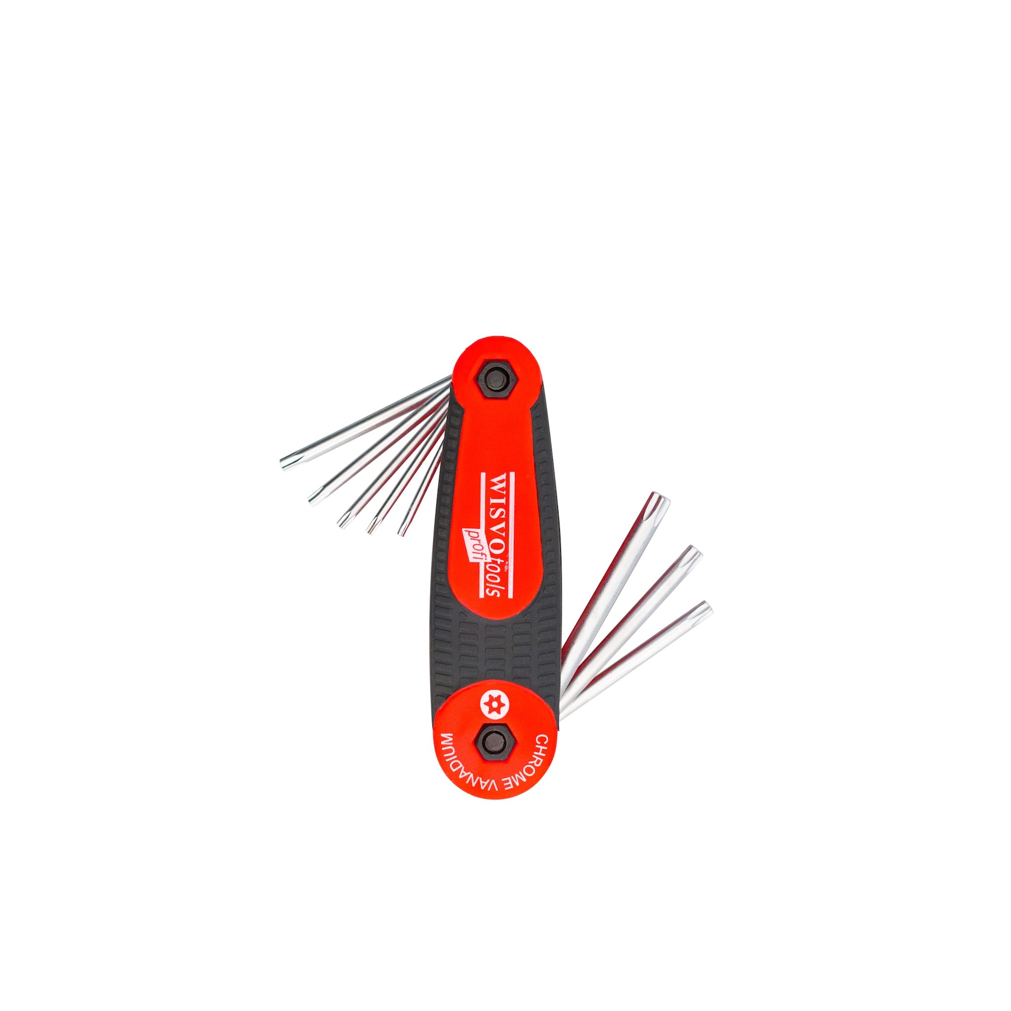 WISVO Stiftsleutelset Torx Zakmes model 8-delig 9-40mm