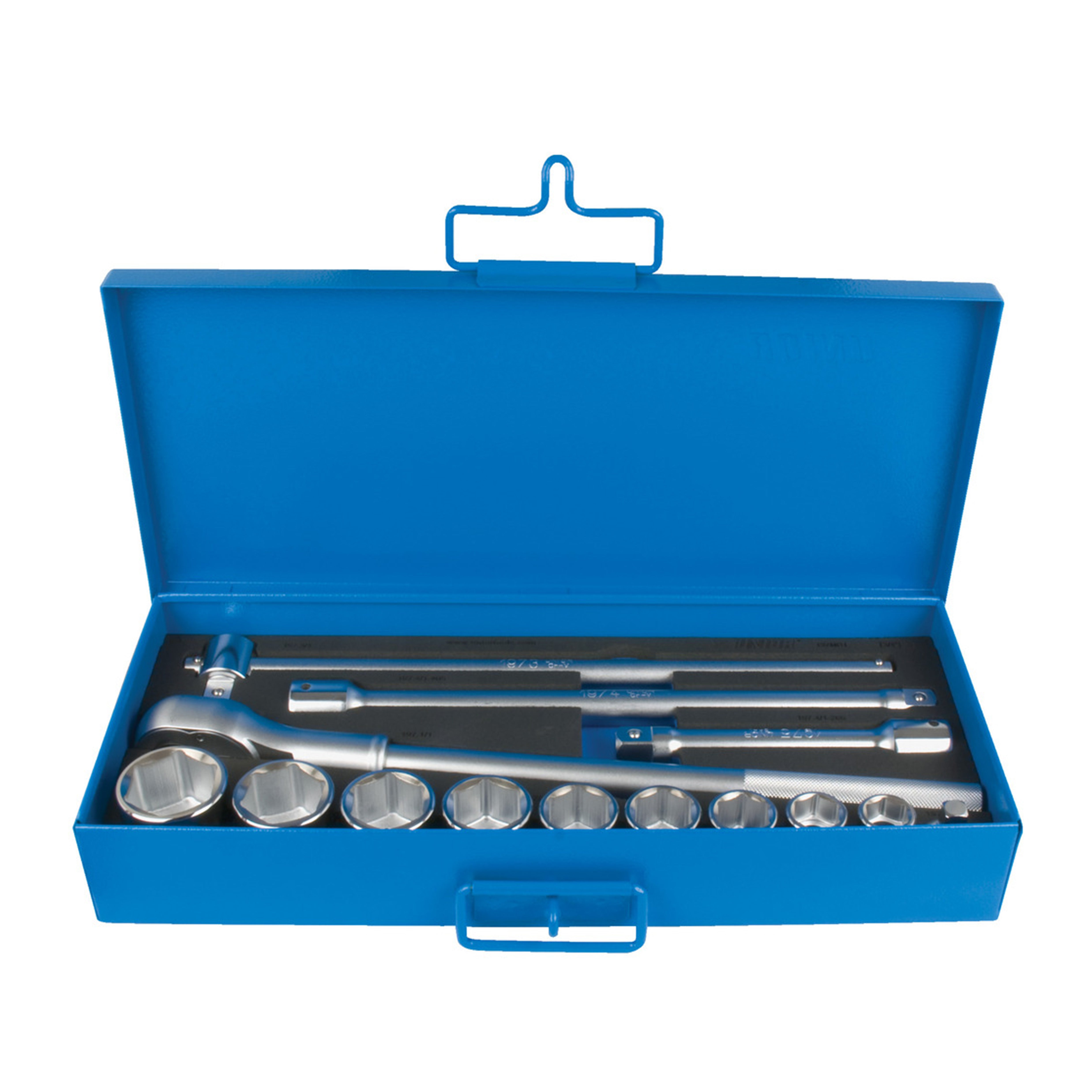 UNIOR Dopsleutelset 3/4" in Metalen Cassette 14-delig 22-46mm
