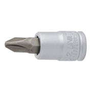 UNIOR Dopsleutel-schroevendraaier 1/4" PH2