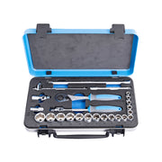 UNIOR Dopsleutelset 3/8'' in Metalen Cassette 24-delig 6-22mm
