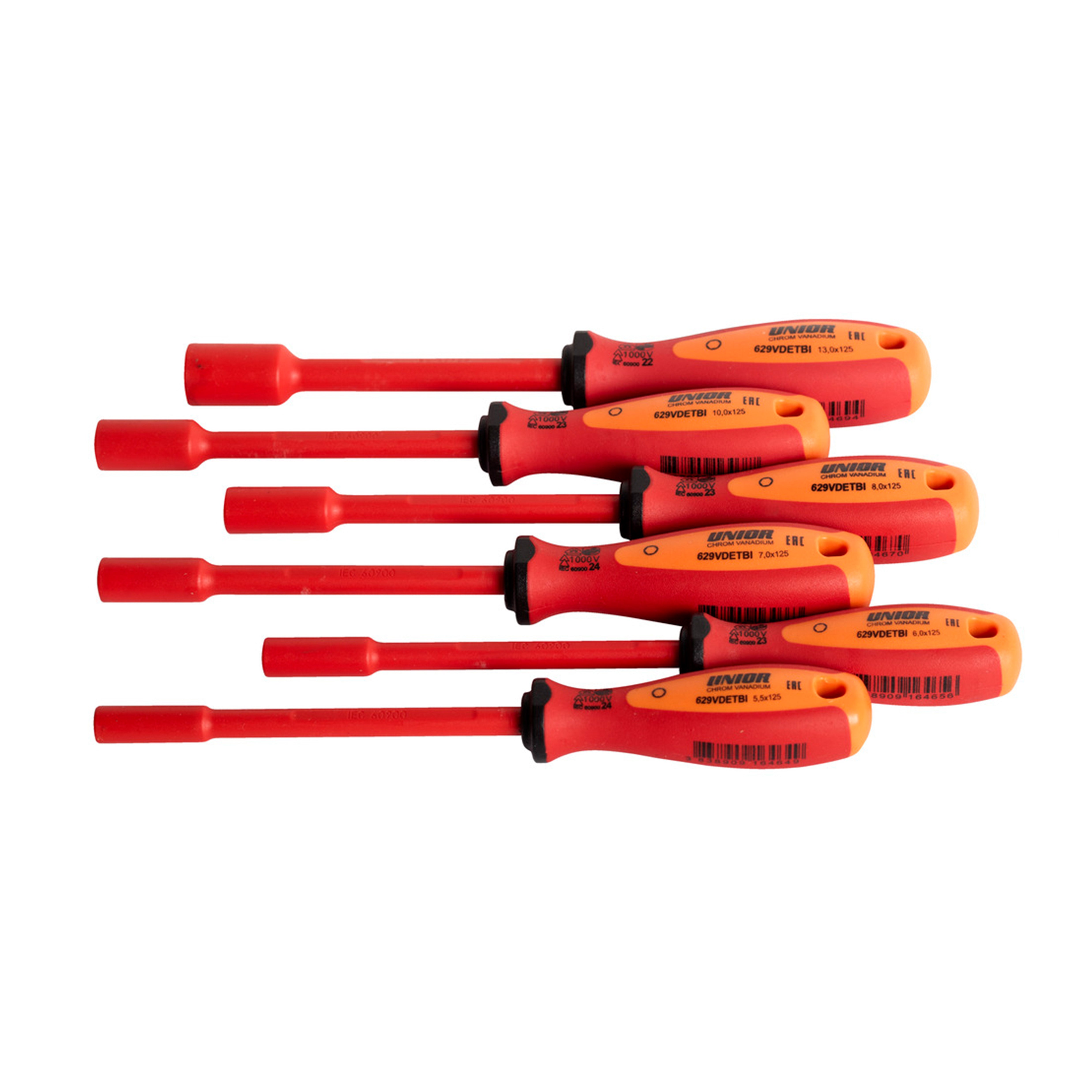 UNIOR VDE Dopschroevendraaierset TBI 6-delig 5-13mm