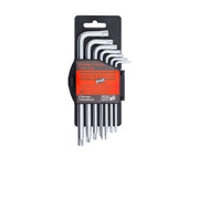WISVO Stiftsleutelset Torx met Boring Lang 9-delig 10-50mm