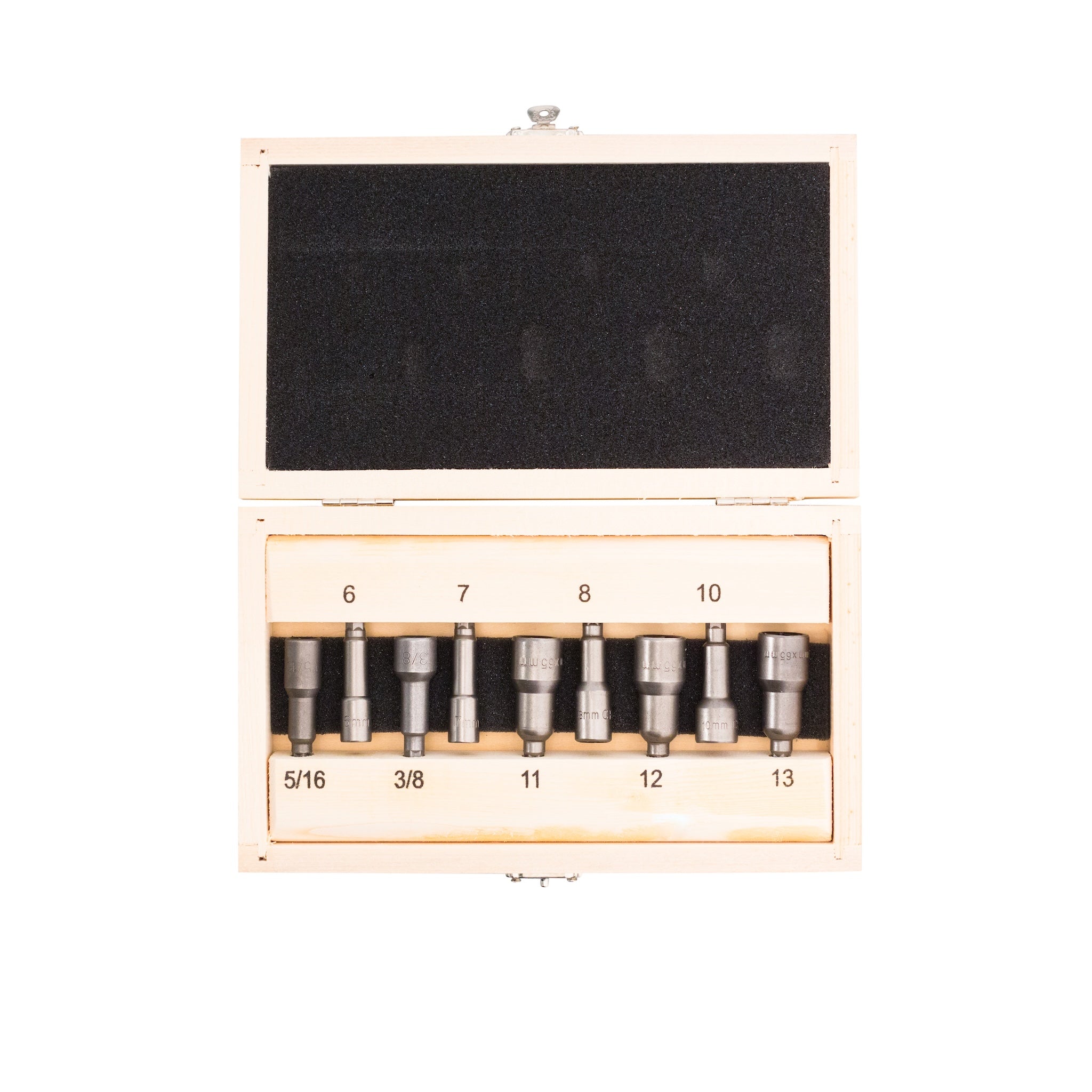 WISVO Dopbitsset 9-delig 1/4" (6,3mm) 9 stuks