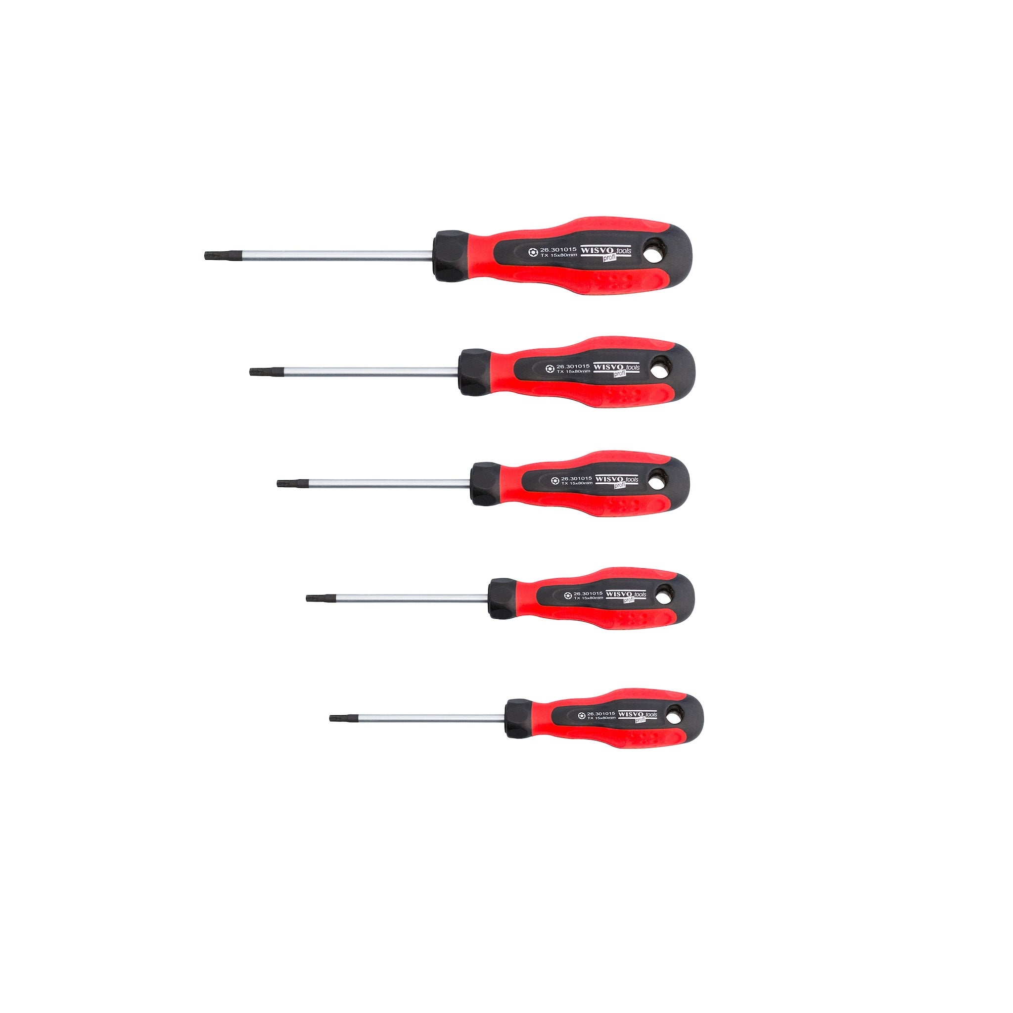 WISVO Schroevendraaierset TBI Torx met Boring 5-delig