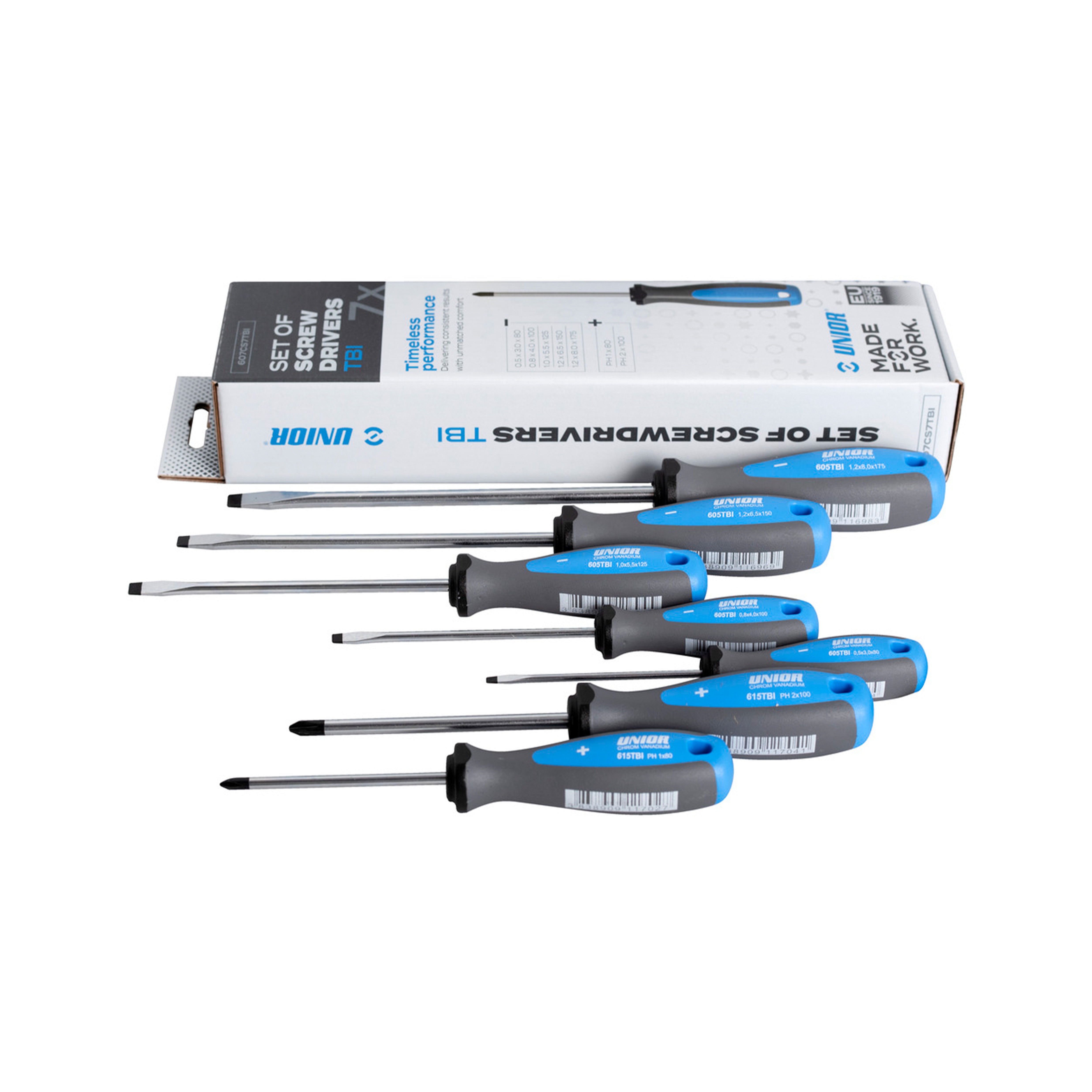 UNIOR Schroevendraaierset TBI 7-delig