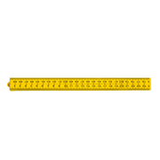WISVO Duimstok Nylon Geel 1M