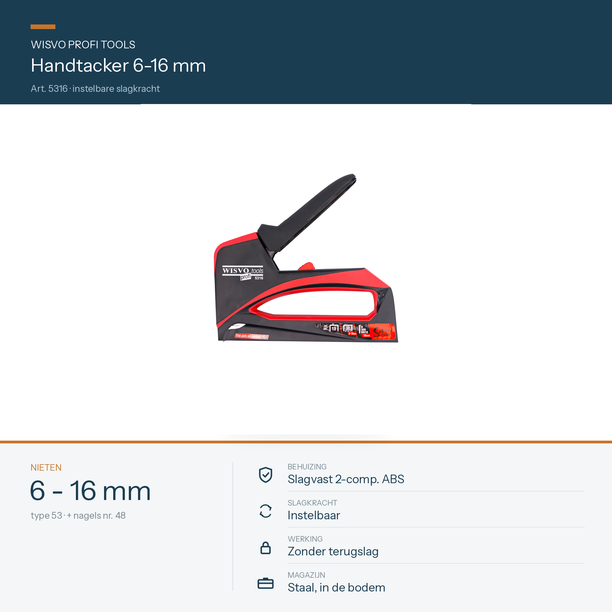 WISVO Handtacker 6-16mm