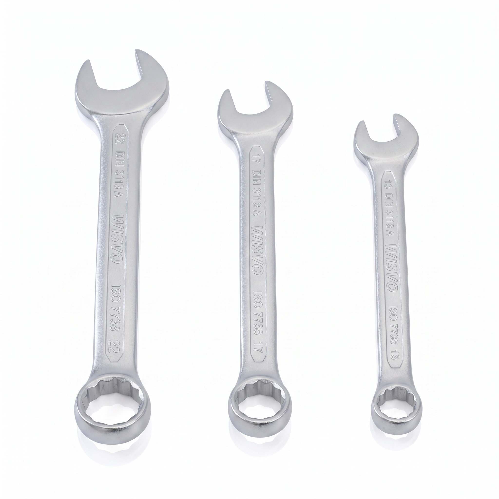 WISVO Steekringsleutelset 17-delig 6-22mm
