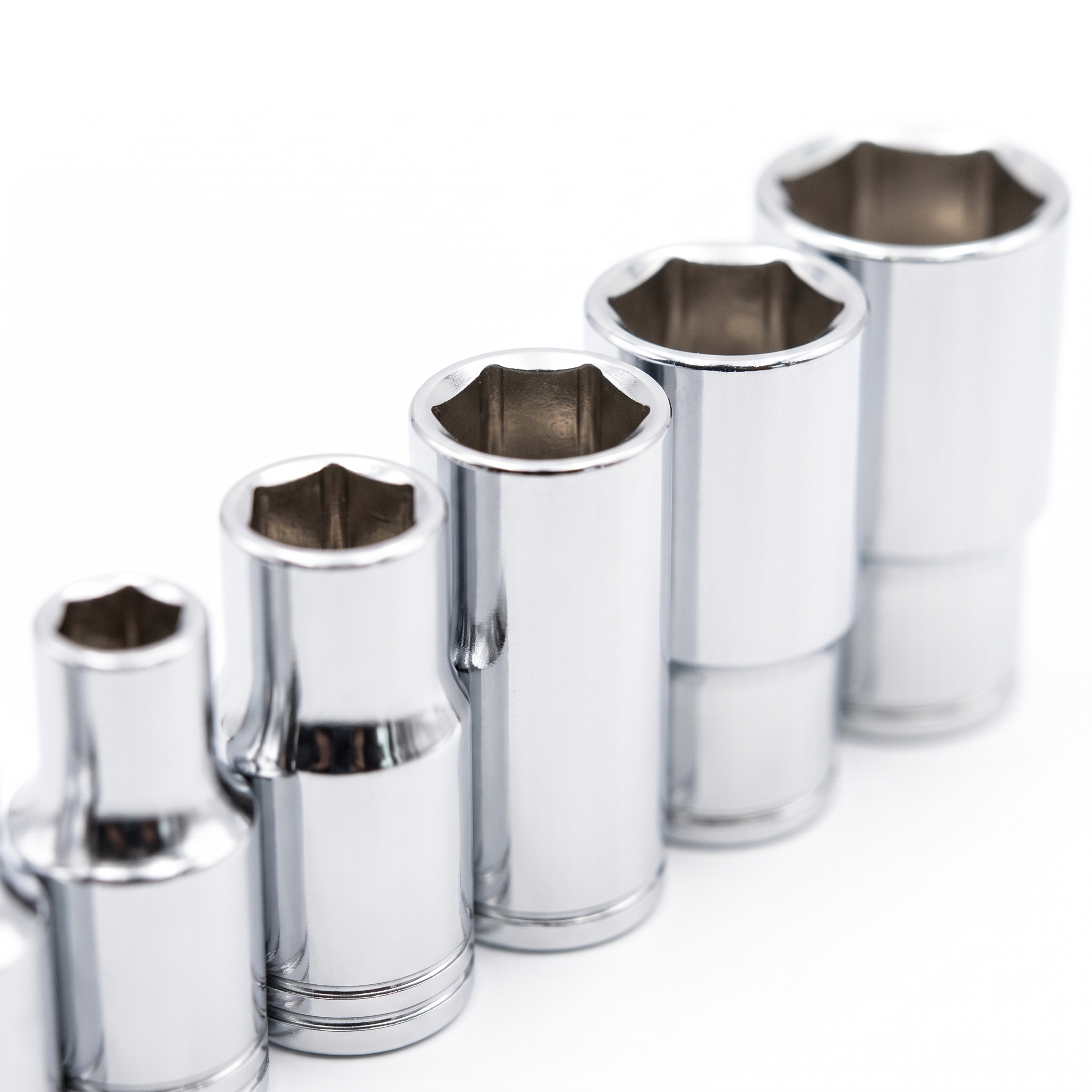 WISVO Dopsleutelset 3/8 in Kunststof Cassette 26-delig 6-24mm