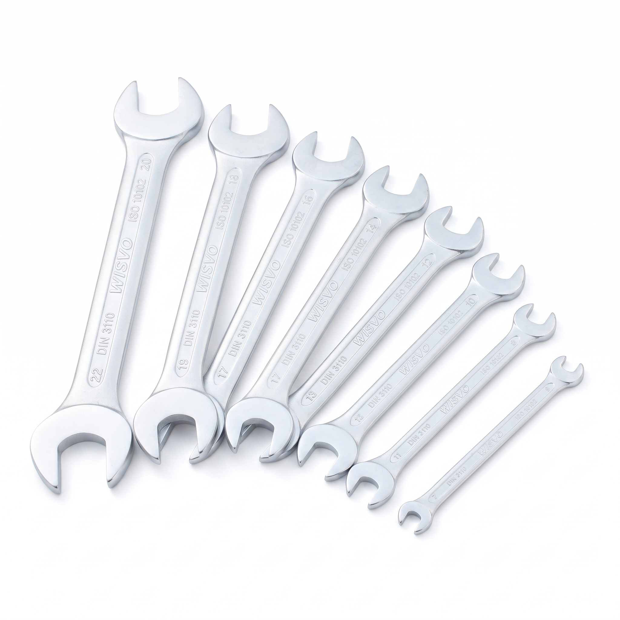 WISVO Steeksleutelset 8 stuks 6-22mm