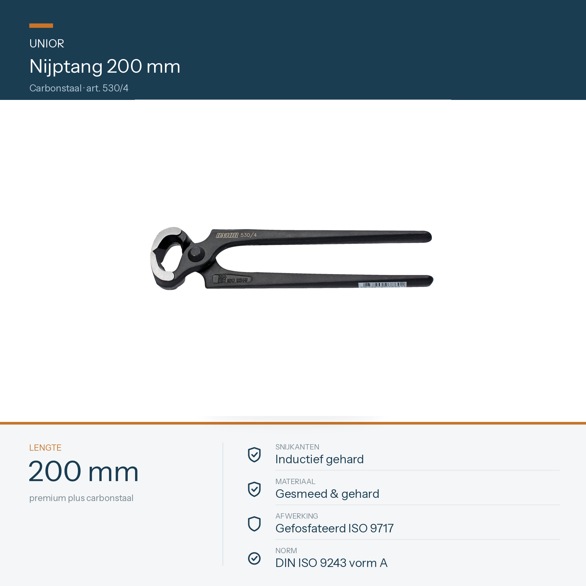 UNIOR Nijptang 200mm