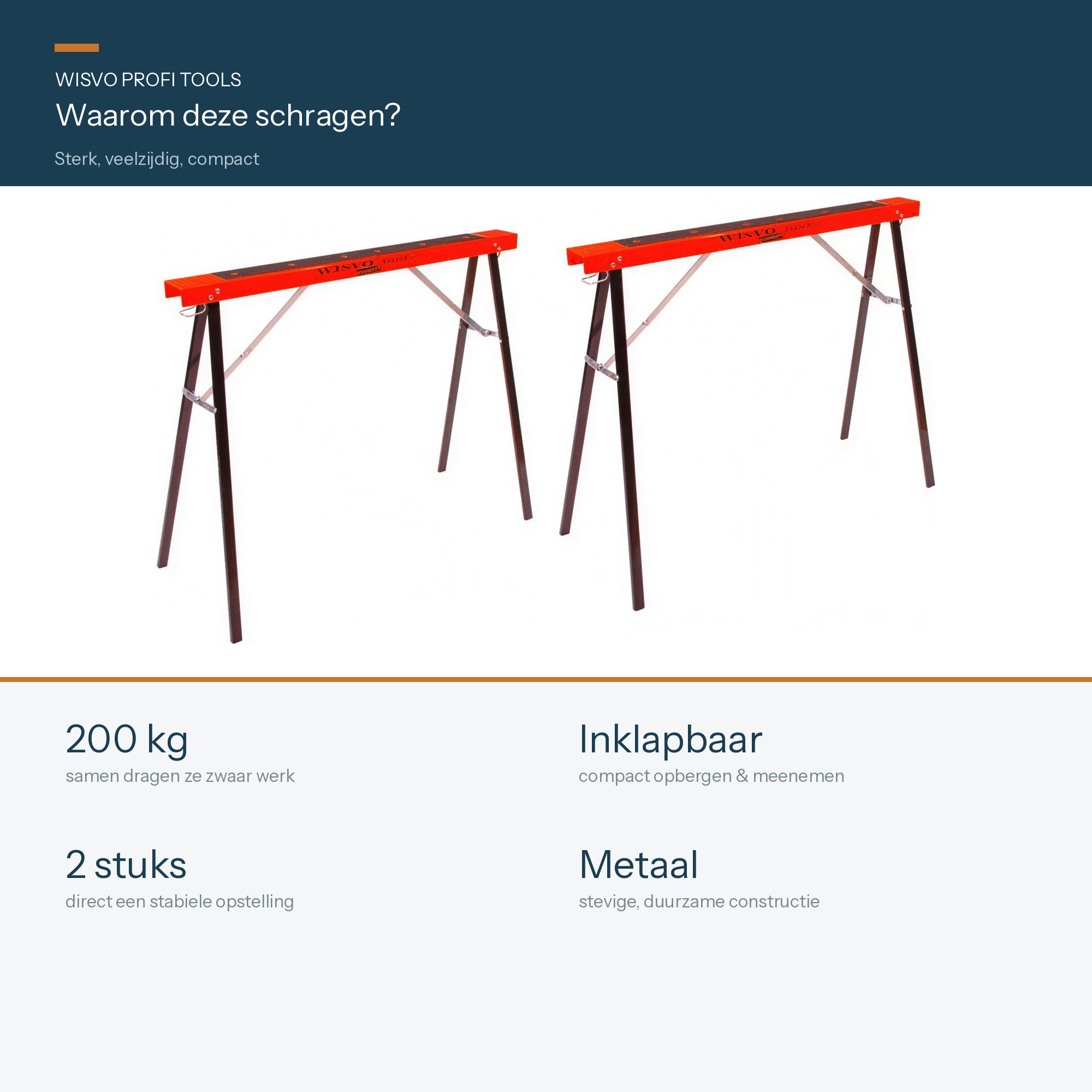 WISVO Schragenset 2 stuks
